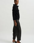 Leather Margot Pants, Black