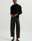Leather Margot Pants, Black