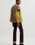 Reversible Saban Waistcoat, Camel & Black