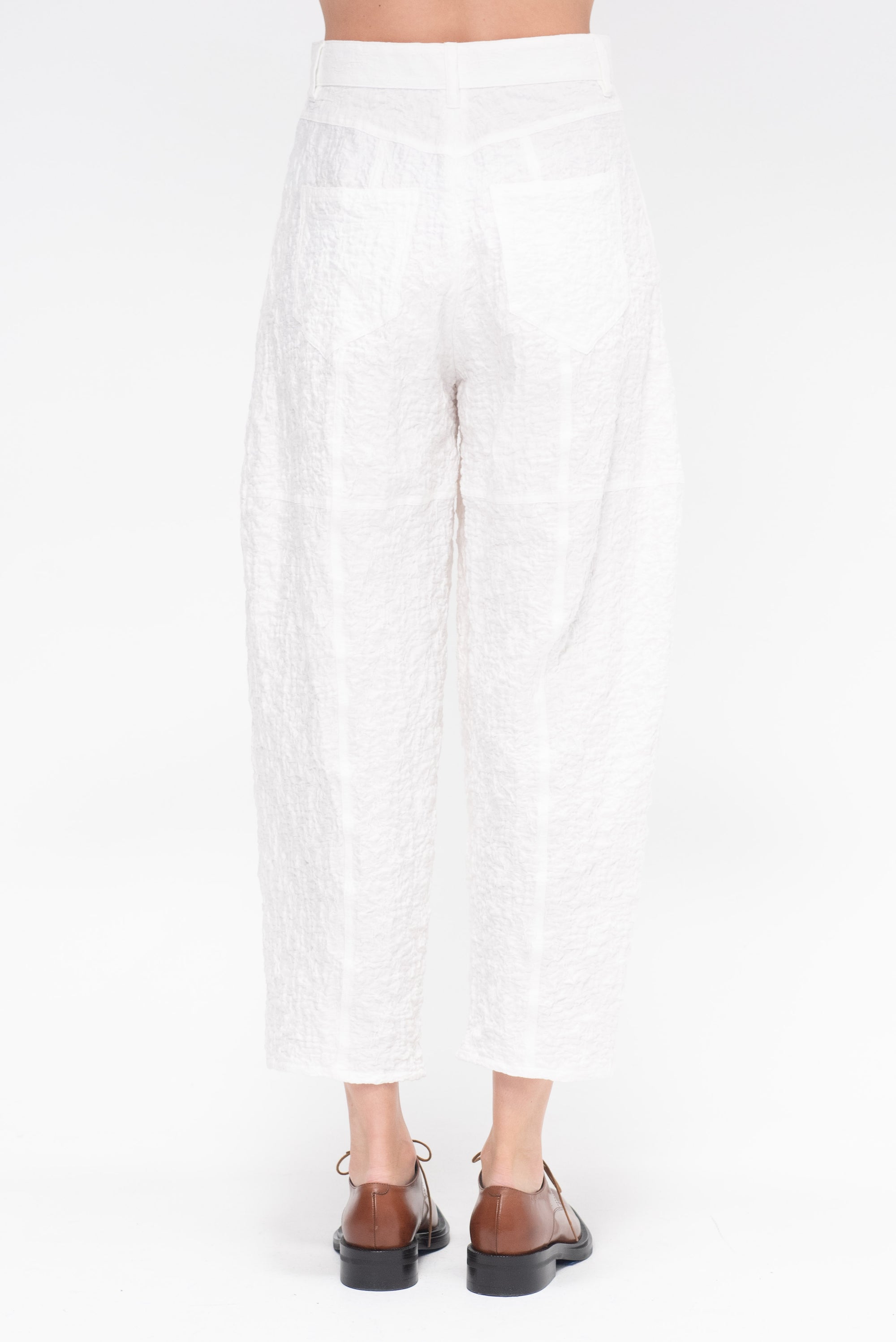Saskia Panel Pants, White