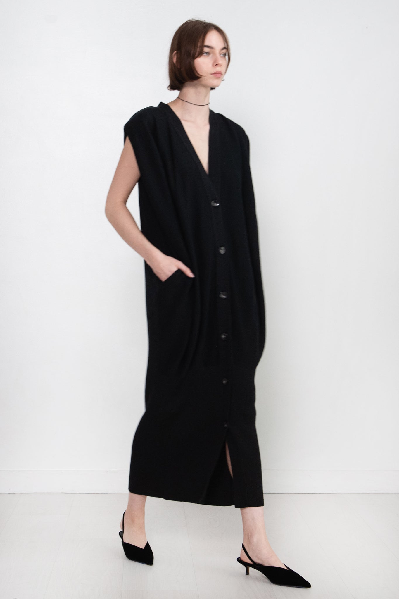 AKIRANAKA - Venla Knit Dress, Black
