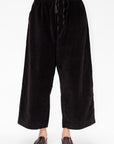 Wide & Short Velvet Trousers