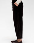 Wide & Short Velvet Trousers
