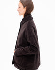 Short Loose Blazer, Chocolate