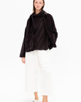 Short Loose Blazer, Chocolate