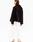 Short Loose Blazer, Chocolate