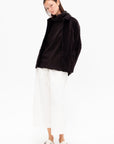 Short Loose Blazer, Chocolate