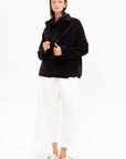 Short Loose Blazer, Chocolate