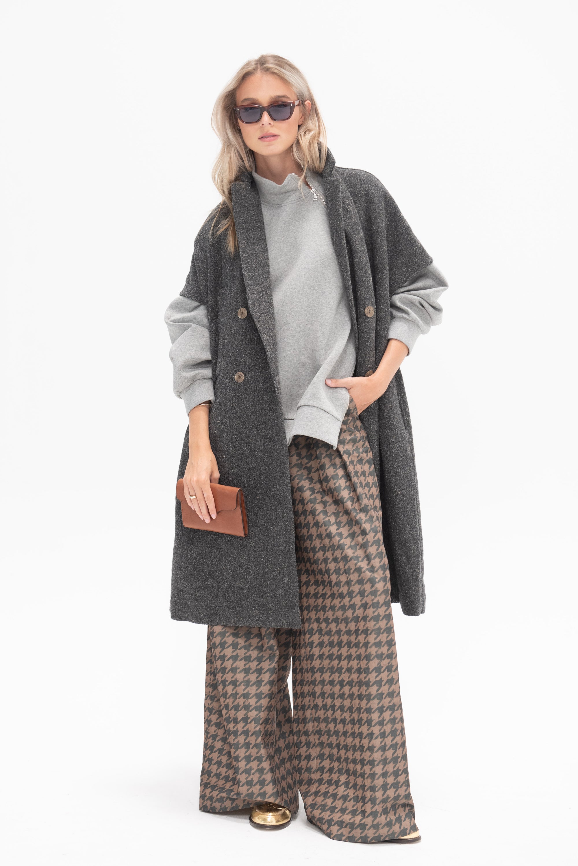 ALBUM DI FAMIGLIA - Sleeveless Coat, Pepper