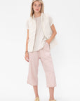 Album di Famiglia - Pinstripe Sleeveless Blazer, Natural