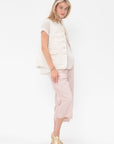 Album di Famiglia - Pinstripe Sleeveless Blazer, Natural