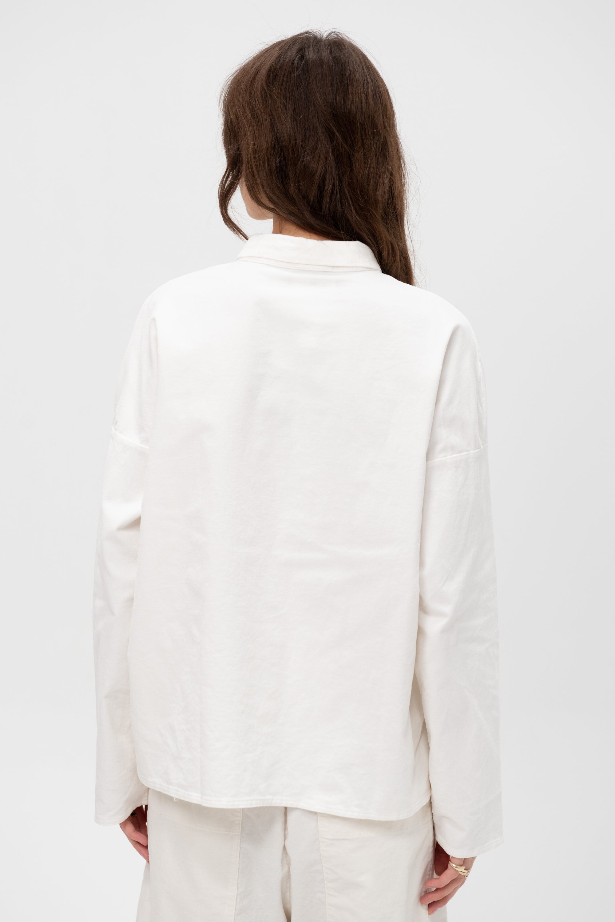Short Collar Shirt, Milk