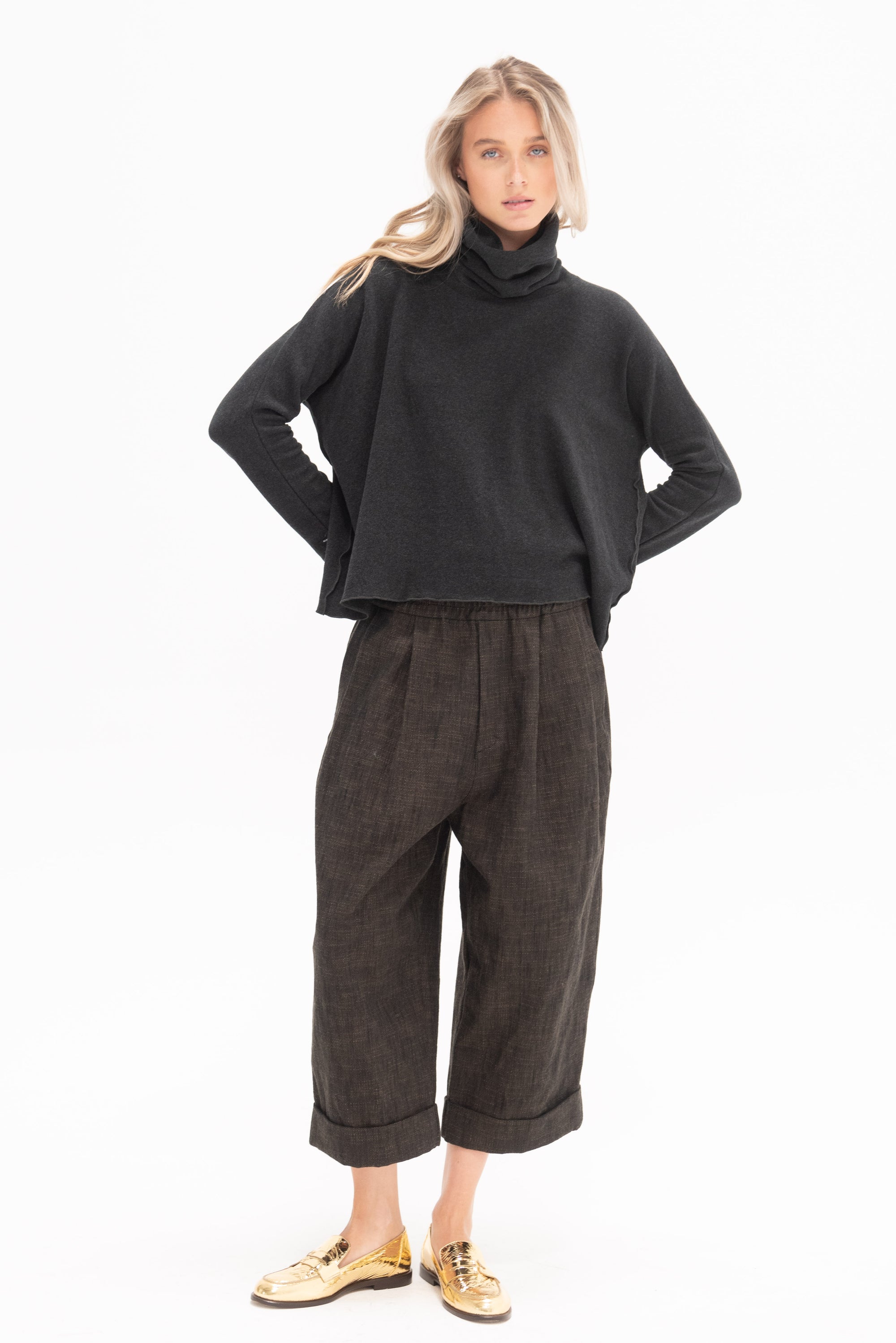 ALBUM DI FAMIGLIA - Dolcevita Jumper, Slate