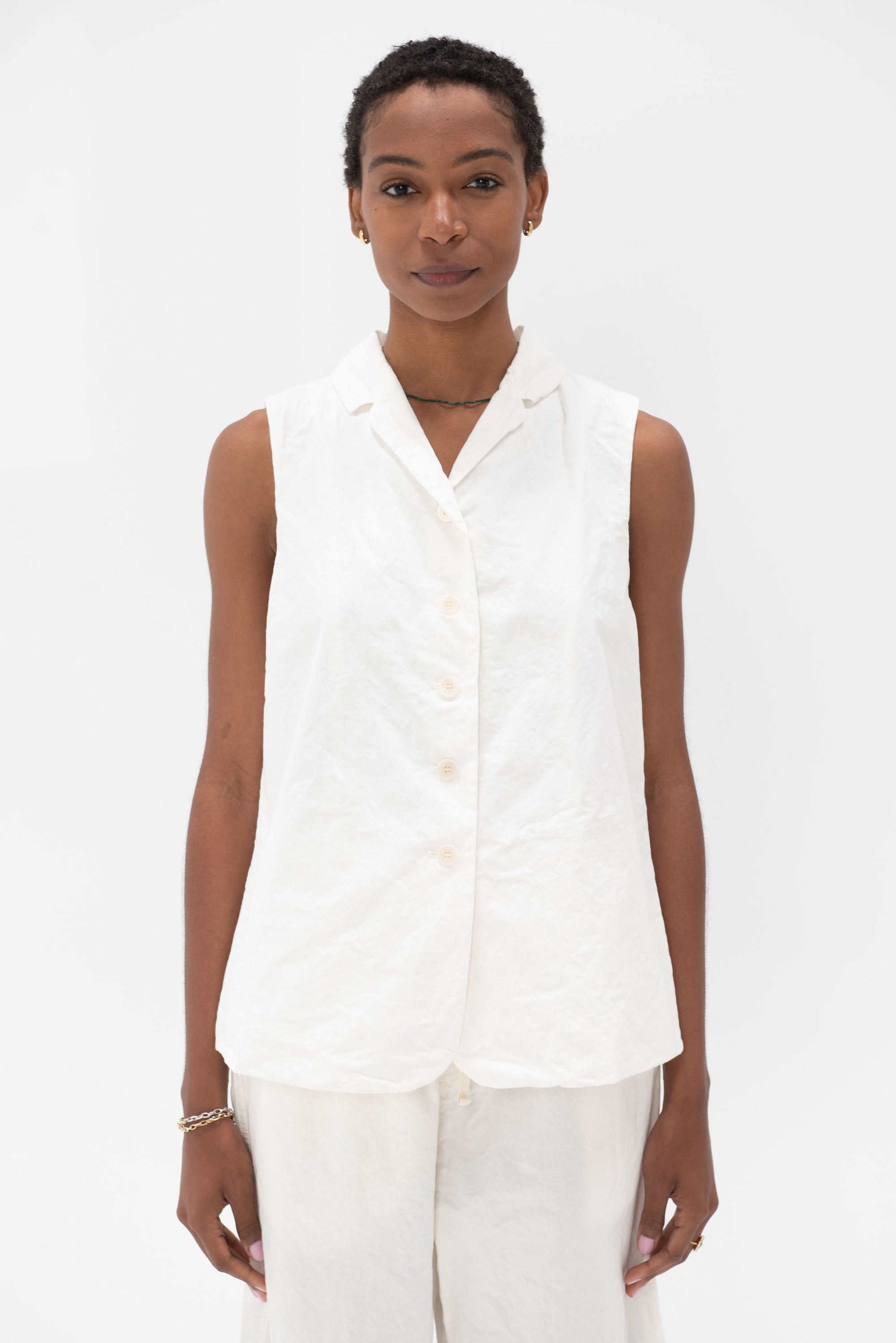 Album di Famiglia - Sleeveless Blazer, Milk