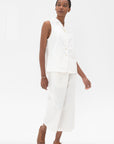Album di Famiglia - Sleeveless Blazer, Milk