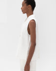 Album di Famiglia - Sleeveless Blazer, Milk
