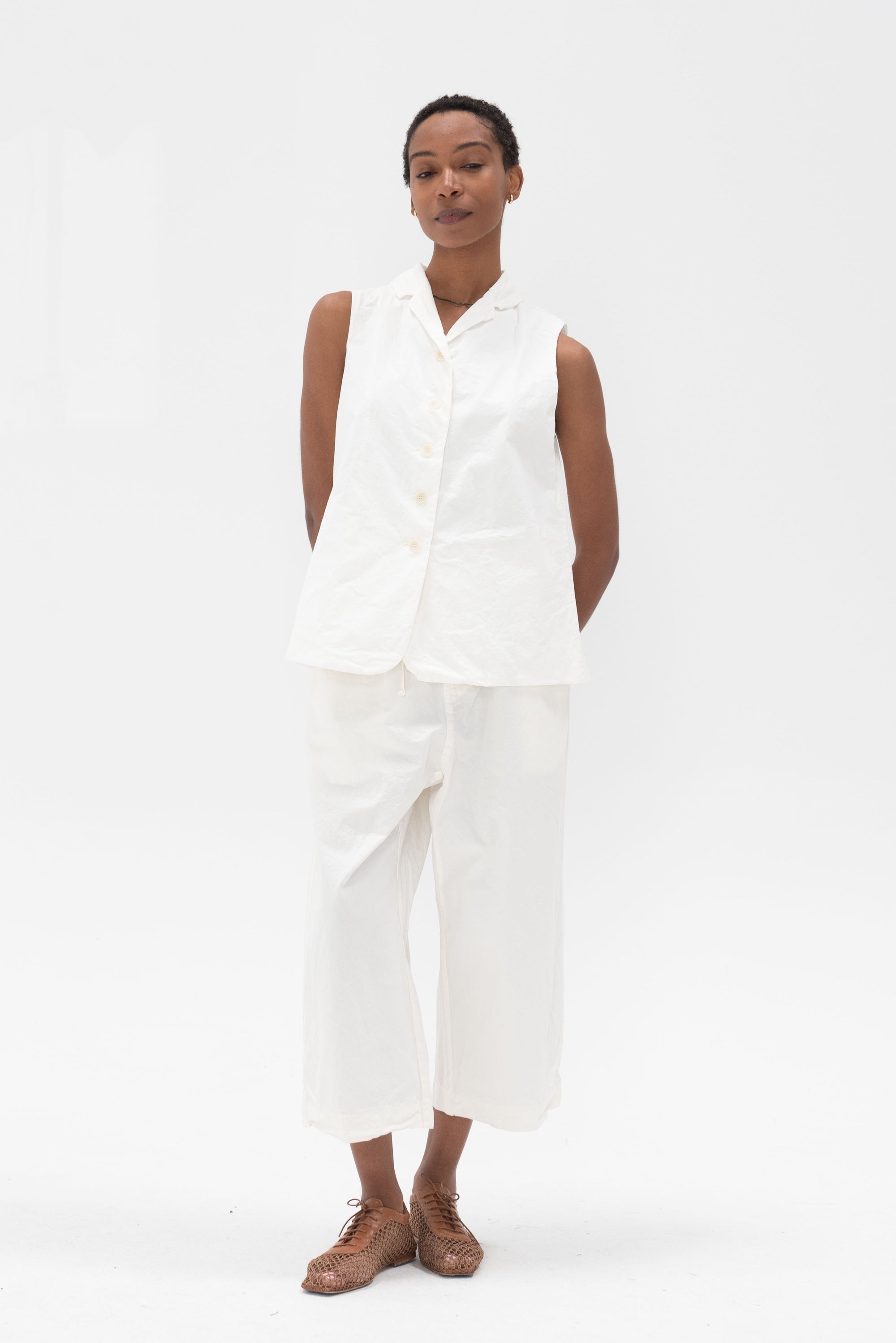 Album di Famiglia - Sleeveless Blazer, Milk