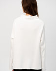 Soft High Neck Sweater, Milk