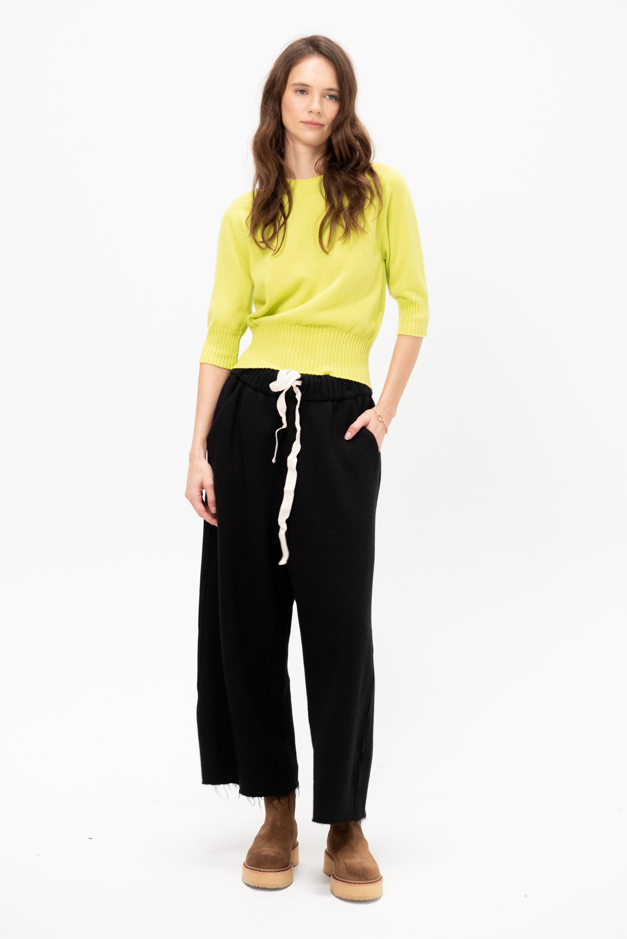 Soft Wide &amp; Short Trousers