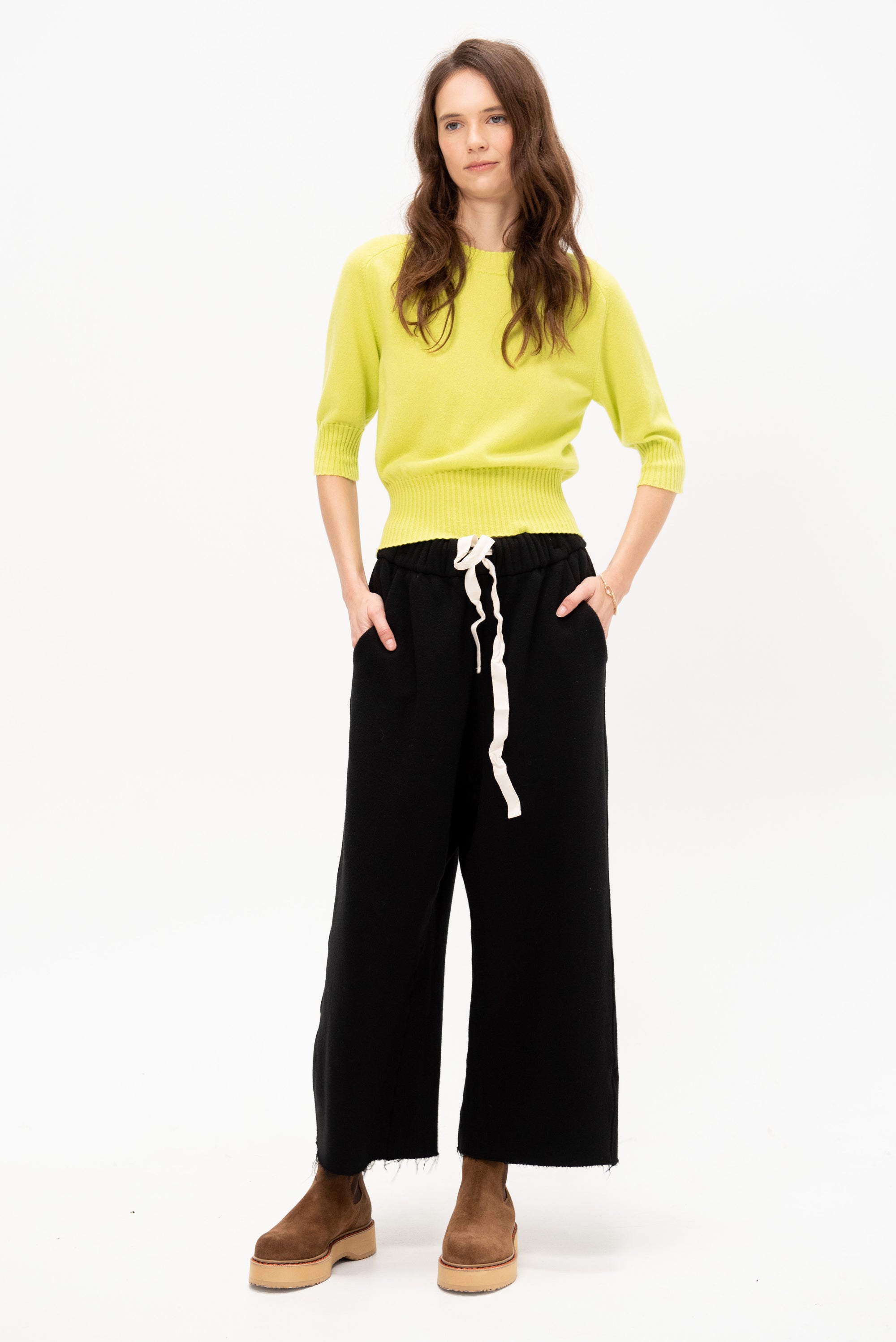 Soft Wide &amp; Short Trousers