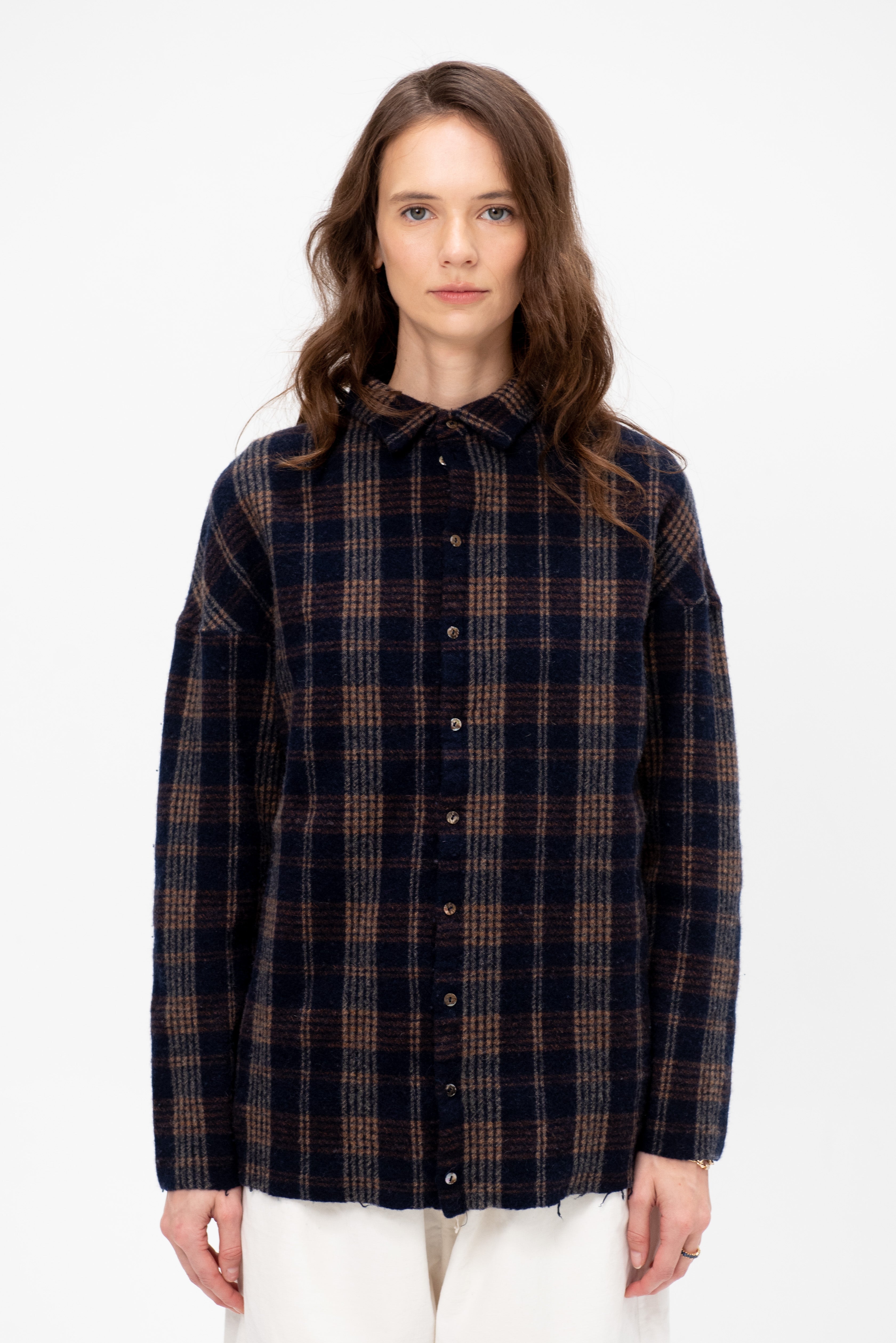 ALBUM DI FAMIGLIA アルバムディファミリア SHIRT M Album Di Famiglia - Short Collar Shirt TC Cream - Rendez