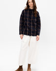 Tartan Soft Collar Shirt, Ink