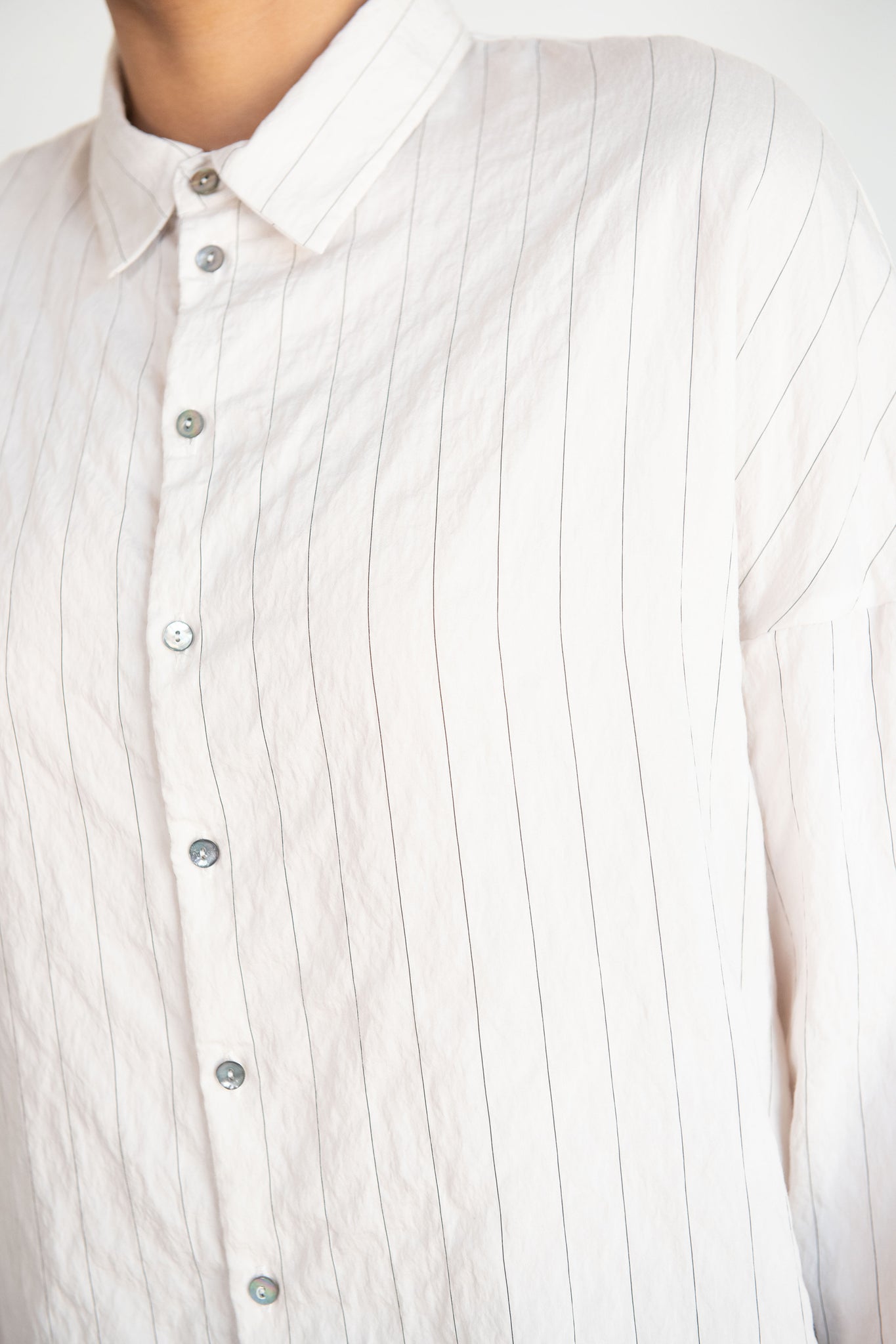 Album di Famiglia - Unisex Collar Shirt, offwhite stripes