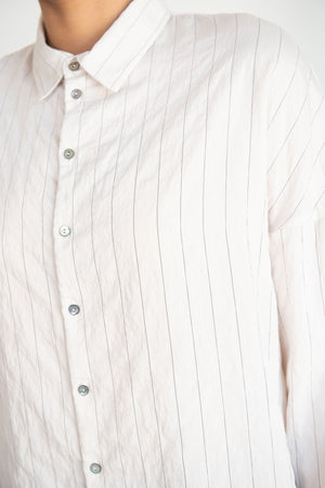 Album di Famiglia - Unisex Collar Shirt, offwhite stripes