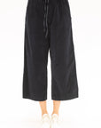 ALBUM DI FAMIGLIA - Velvet Wide & Short Trousers, Ink
