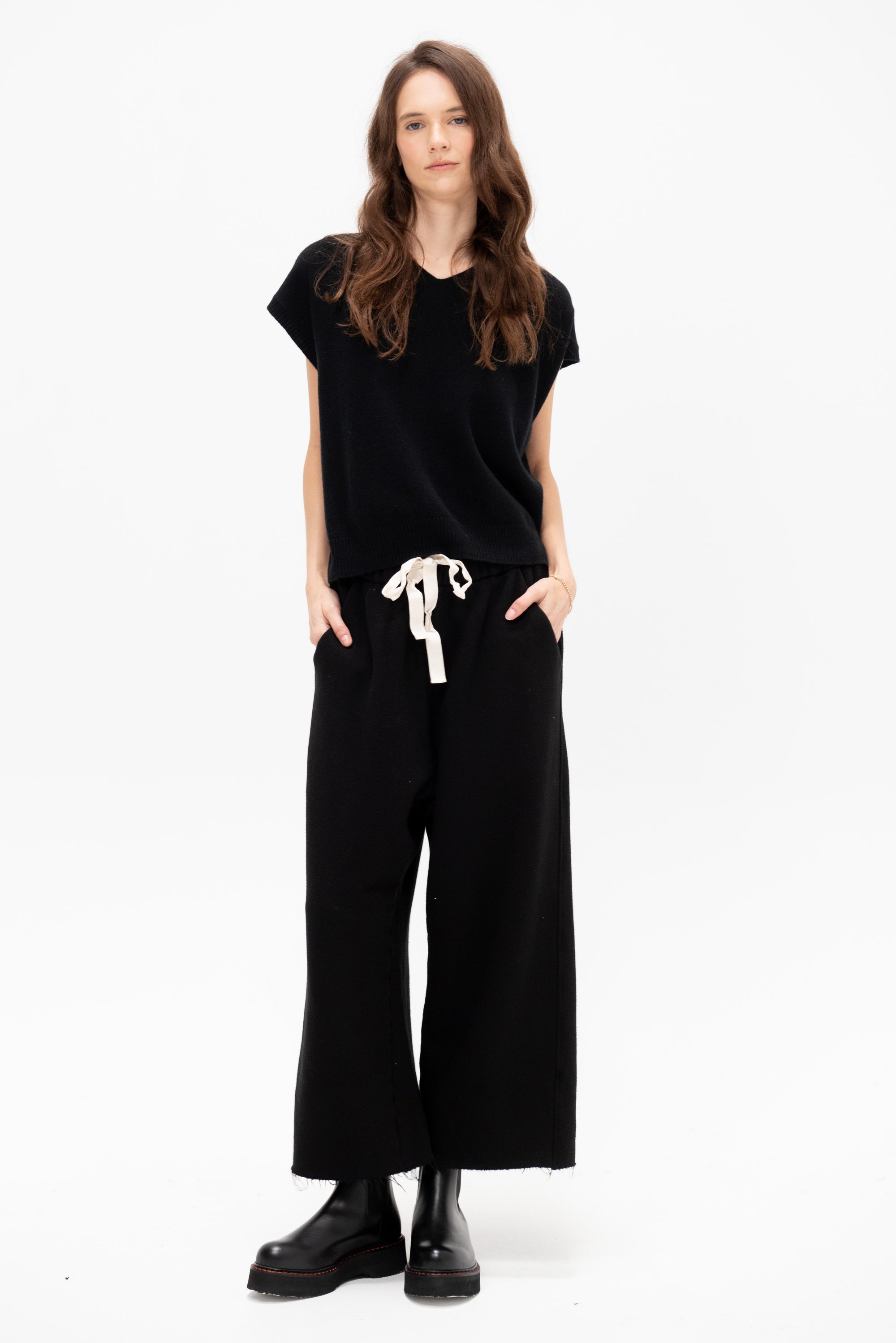 Cashmere Vest, Black