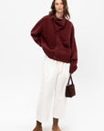 Wide & Short Velvet Trousers