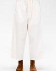 Wide & Short Velvet Trousers