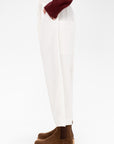 Wide & Short Velvet Trousers