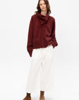Wide & Short Velvet Trousers