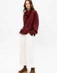 Wide & Short Velvet Trousers