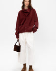 Wide & Short Velvet Trousers