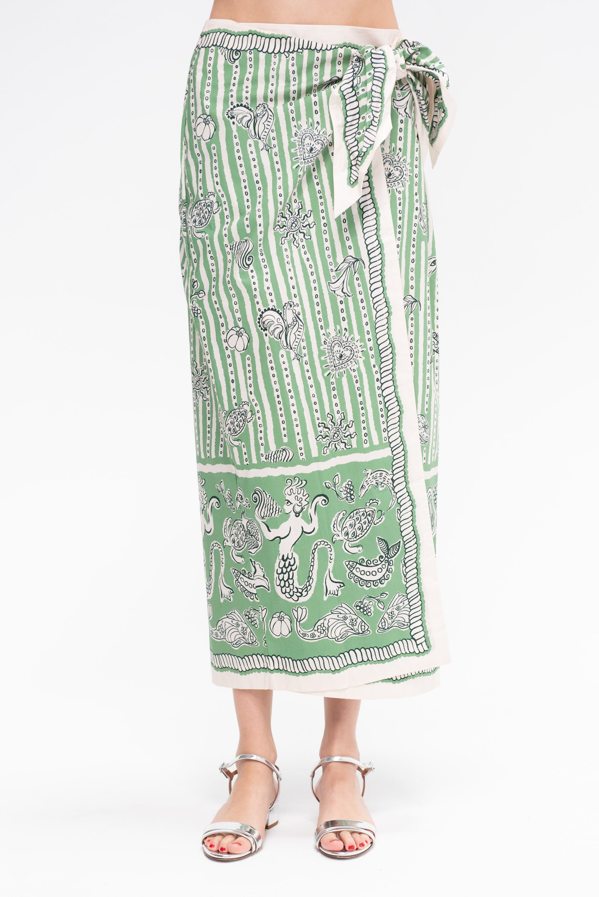 ALÉMAIS - Lula Sarong Skirt, Stripe