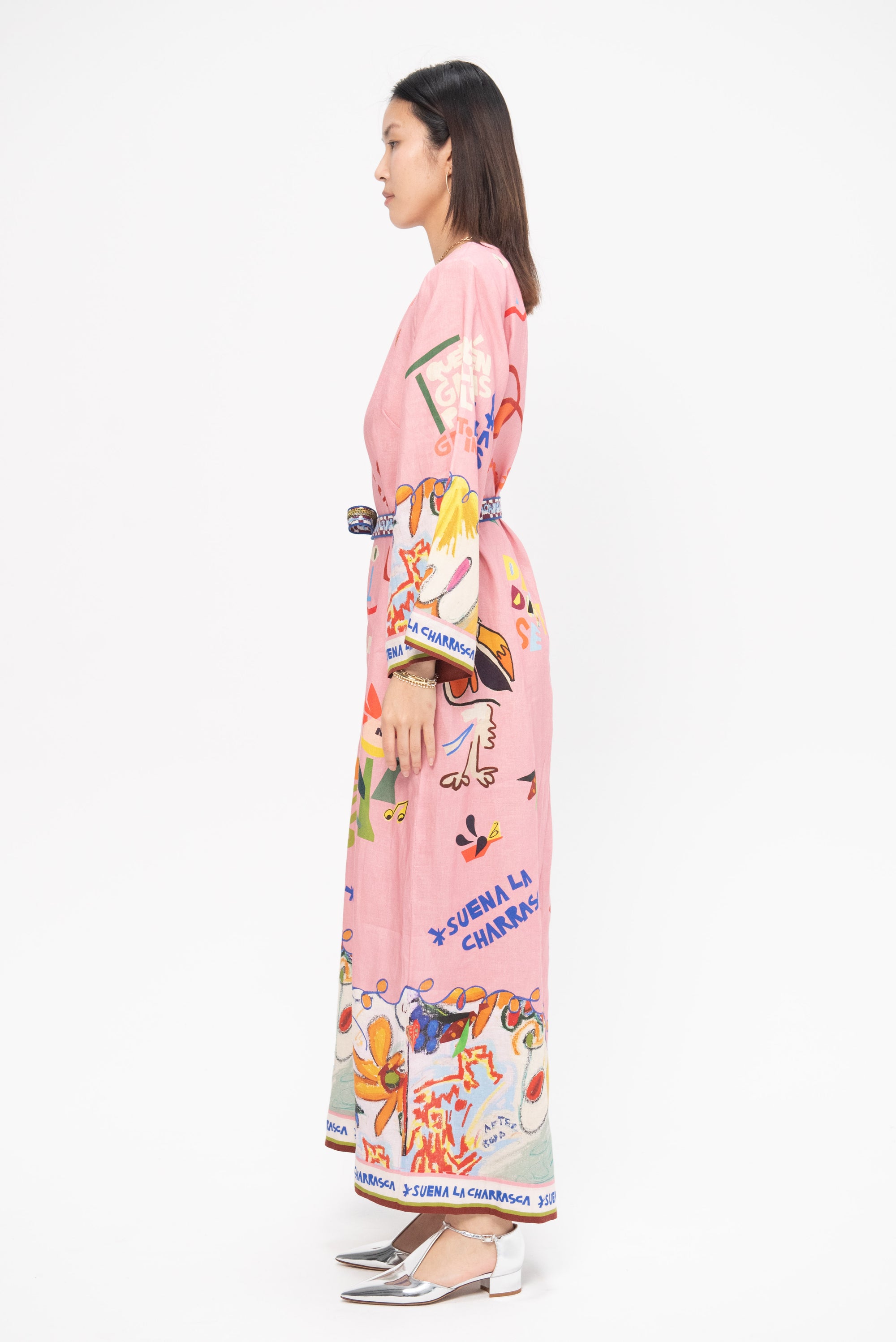 ALÉMAIS - La Charrasca Midi Dress, Multi