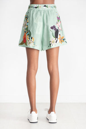 ALÉMAIS - Megan Linen Short, Jade