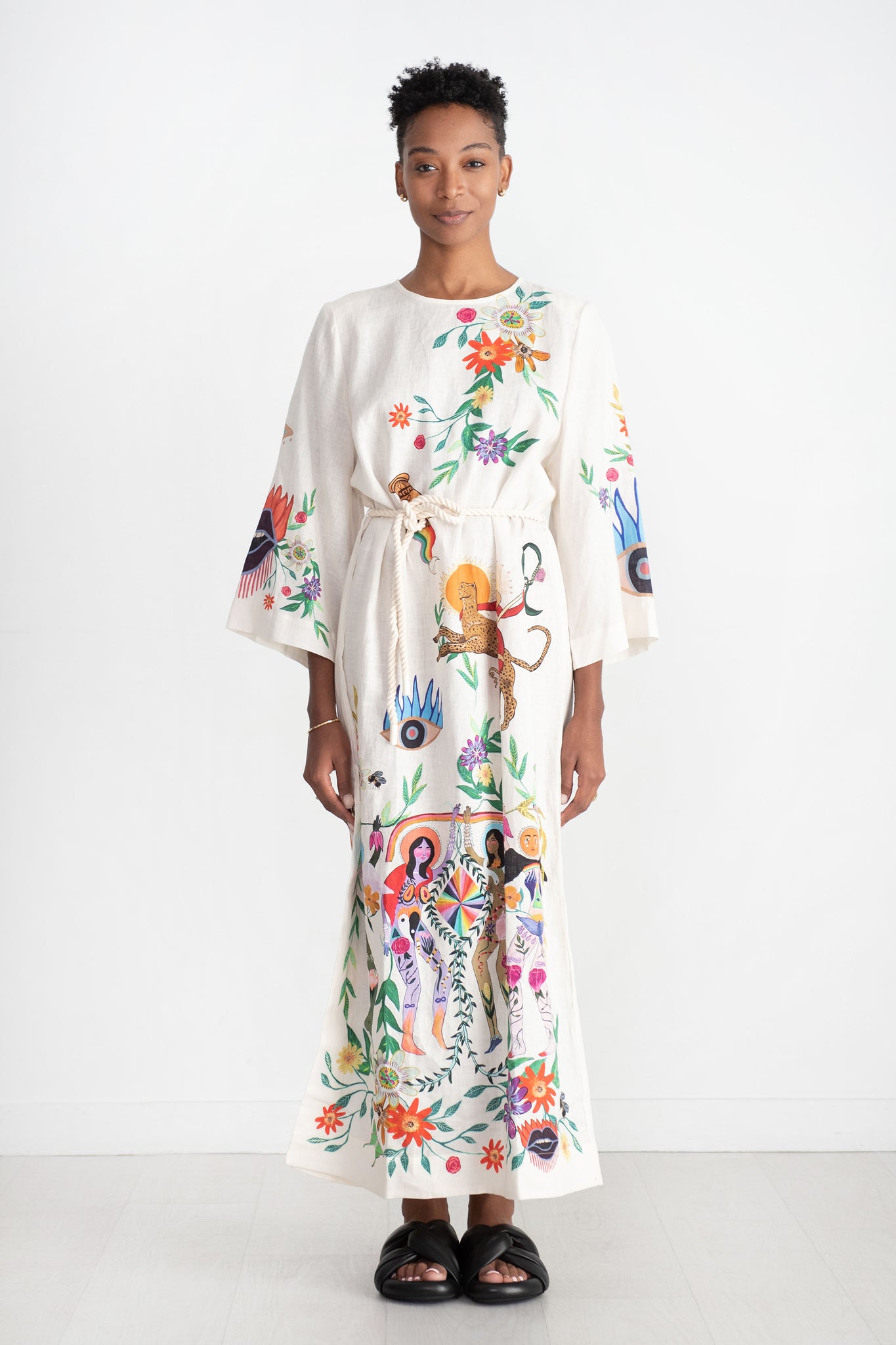 ALÉMAIS - Meagan Midi Dress, Cream