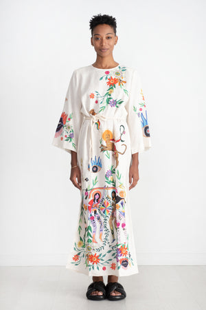 ALÉMAIS - Meagan Midi Dress, Cream