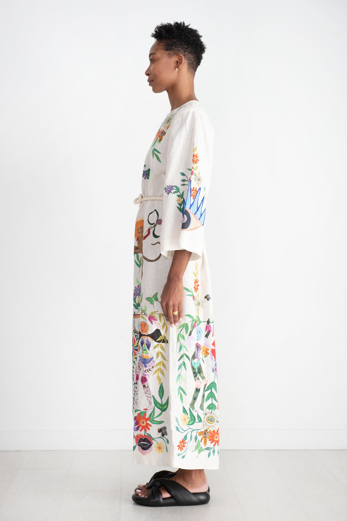 ALÉMAIS - Meagan Midi Dress, Cream