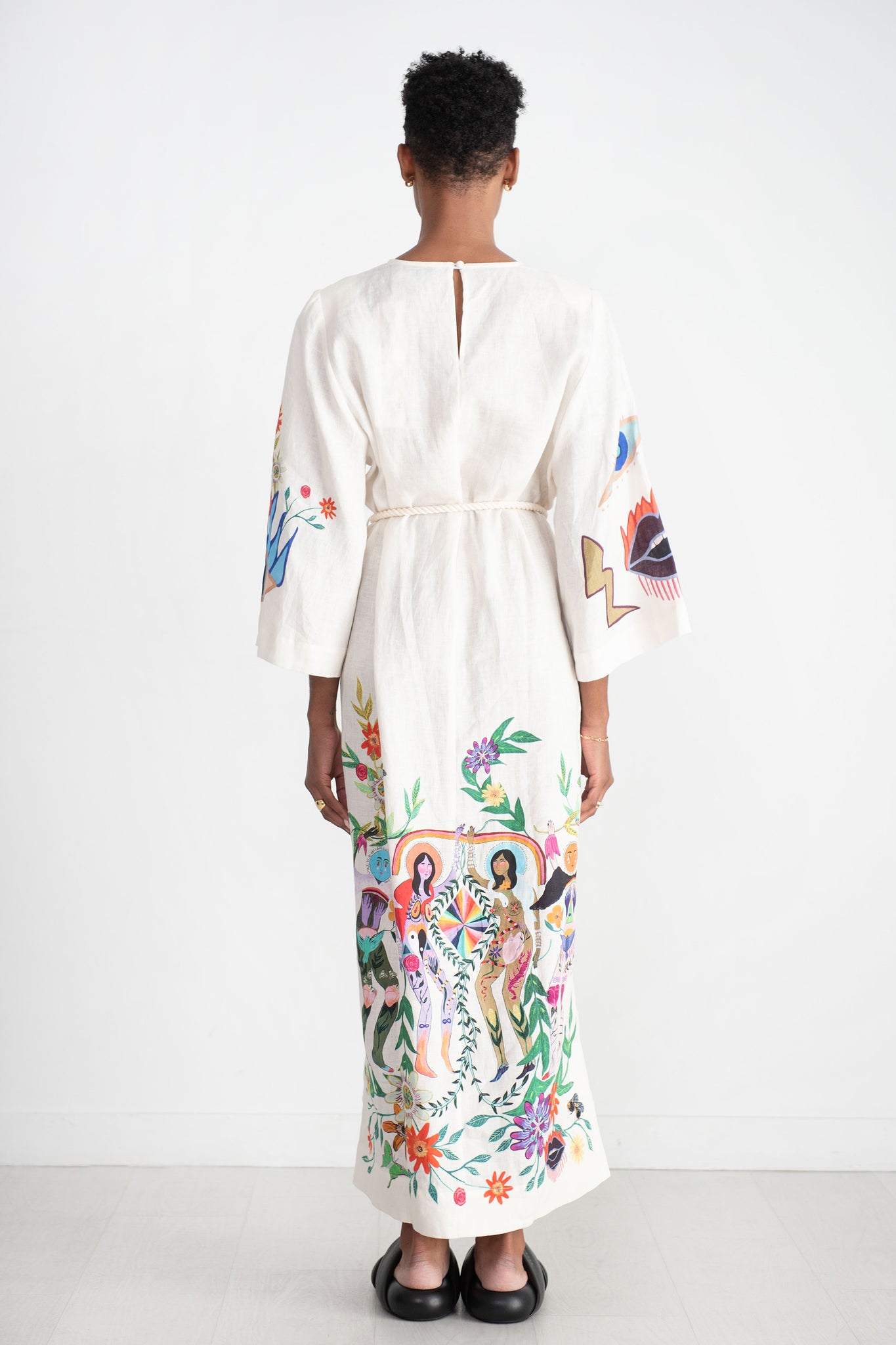 ALÉMAIS - Meagan Midi Dress, Cream