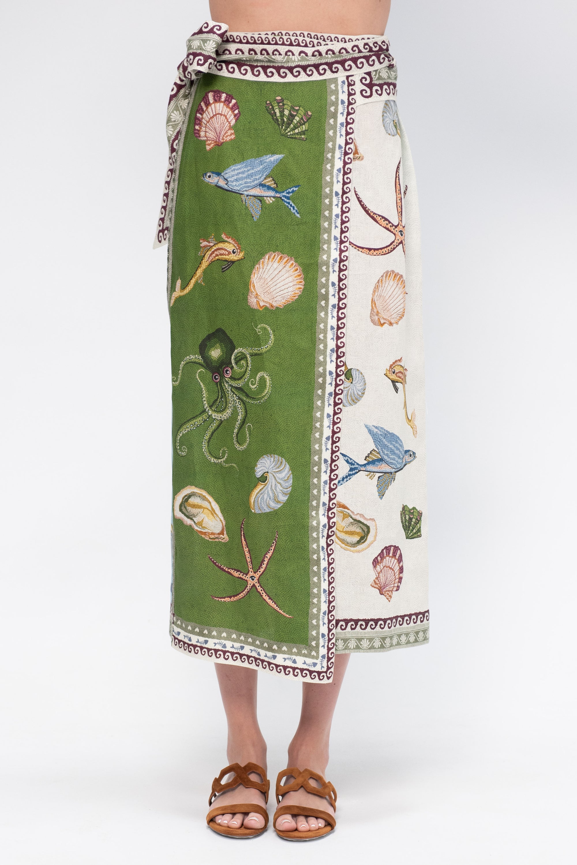 Bath House Sarong Skirt, Multi
