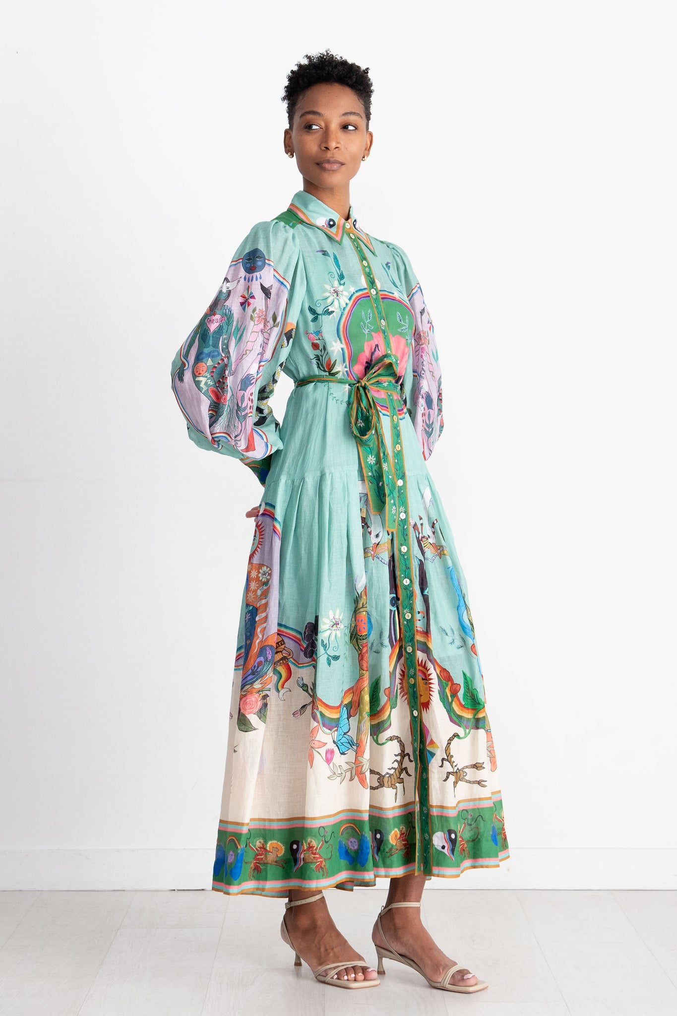 ALÉMAIS - Evergreen Shirtdress, Multi