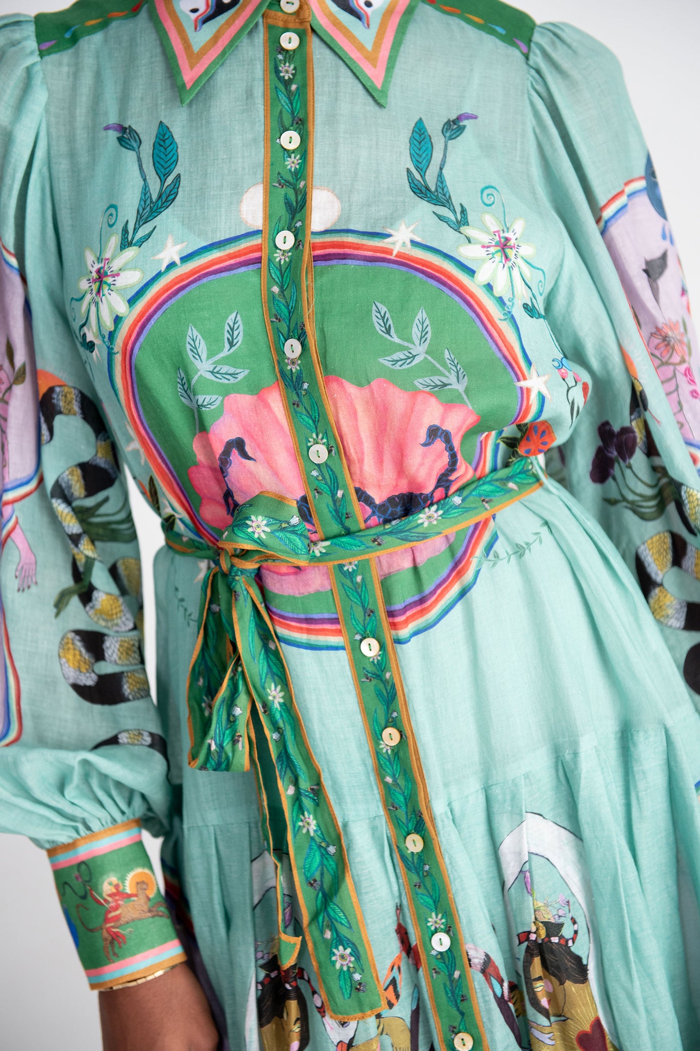 ALÉMAIS - Evergreen Shirtdress, Multi