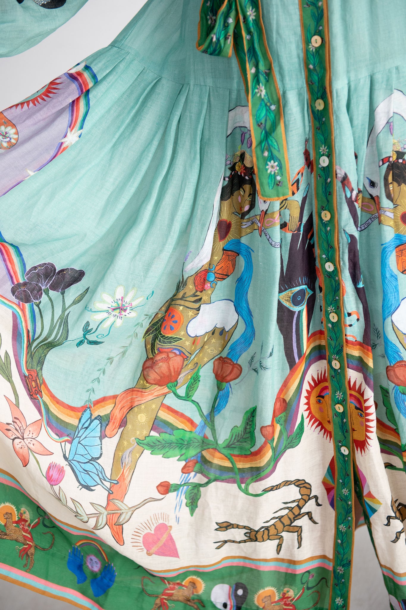 ALÉMAIS - Evergreen Shirtdress, Multi