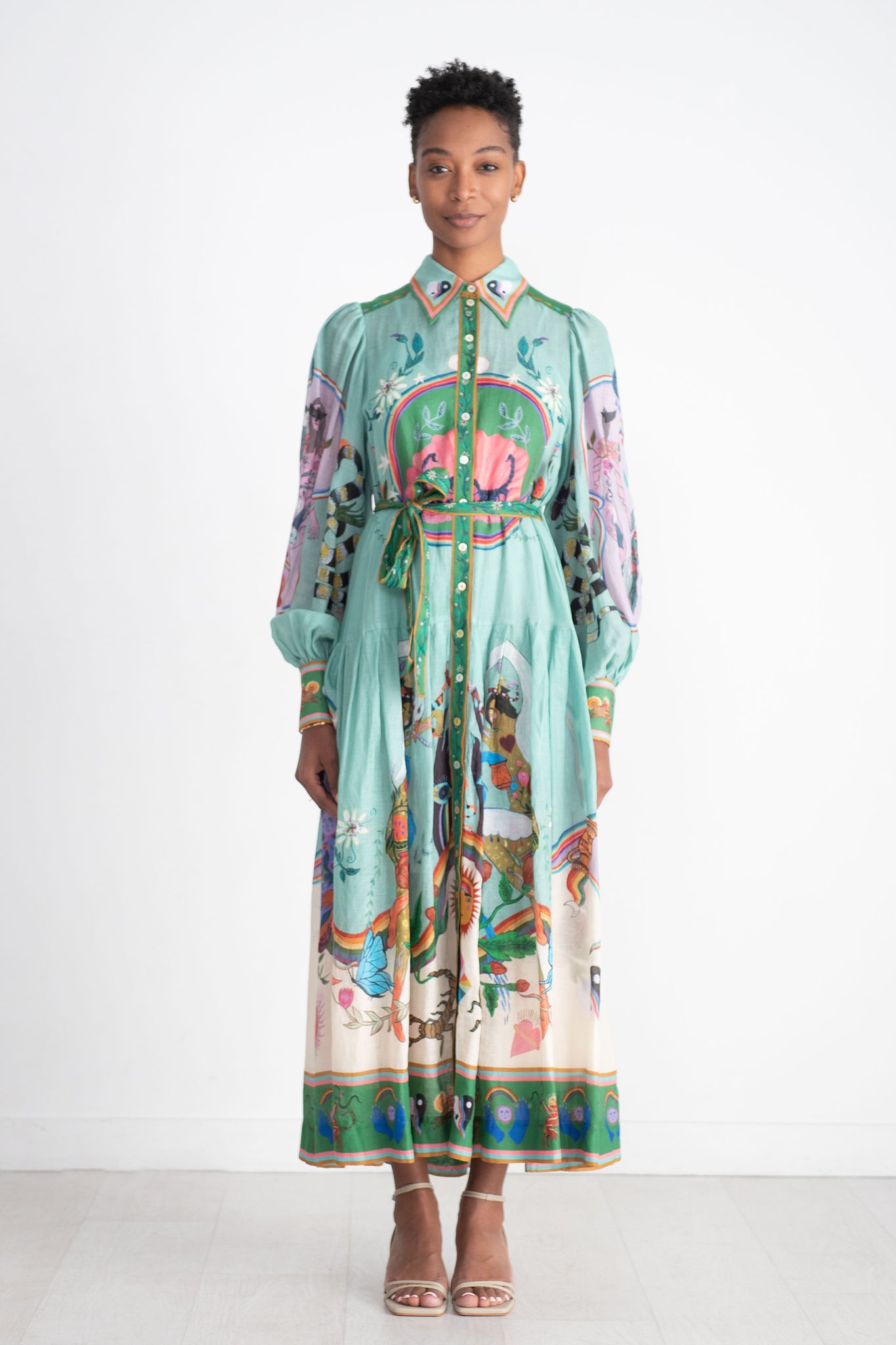 ALÉMAIS - Evergreen Shirtdress, Multi