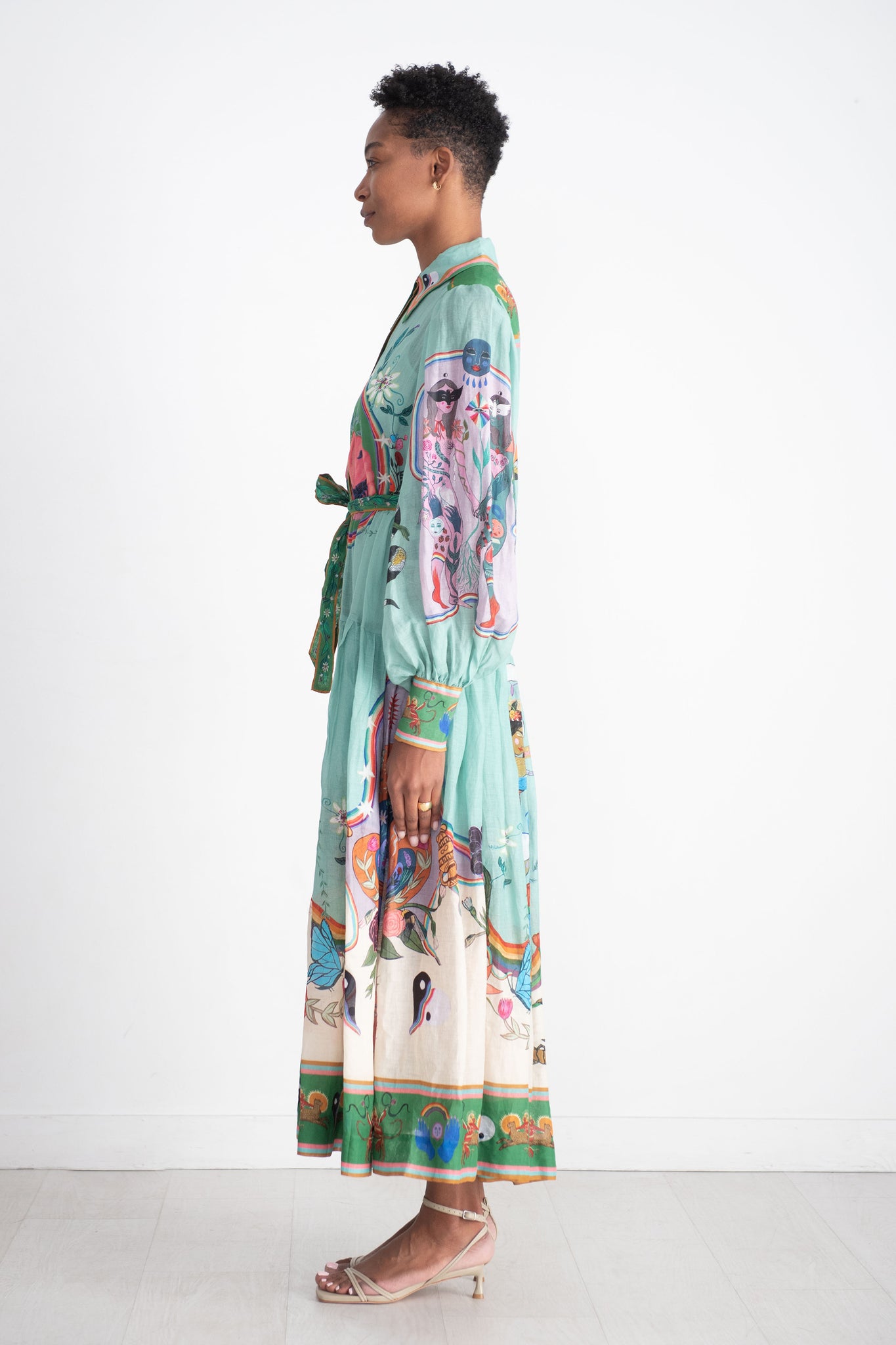 ALÉMAIS - Evergreen Shirtdress, Multi