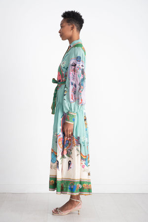 ALÉMAIS - Evergreen Shirtdress, Multi